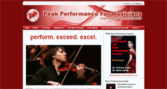 Desktop Screenshot of musicpeakperformance.com